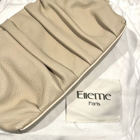 NWT Elleme Mini Vague Pleated Leather Crossbody, New w/Tag, $480 Made in Italy - Picture 4 of 7